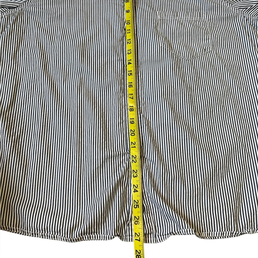 J. Crew blue/white striped dress shirt - Picture 14 of 15